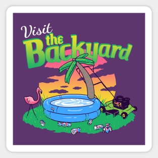 Backyard Vacation Sticker